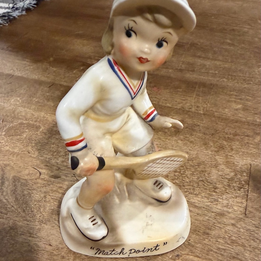 *COLLECTIBLE - Napco Ceramic Figure “Match Point”